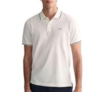 GANT Herren Tipping SS Pique Rugger, White, Small