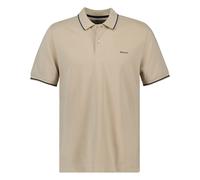 Poloshirt GANT "TIPPING SS PIQUE POLO", Herren, Gr. XXL, beige (dry sand), Jersey, Obermaterial: 100% Baumwolle, casual, Kurzarm, Shirts (41729858-XXL) dry sand