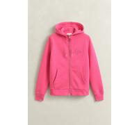 GANT Damen Tonal Shield Sweatjacke (L) BRIGHT FUSCHIA