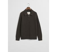 GANT - Troyer aus strukturierter Baumwolle dark moss green - Gr. - XXL