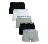 Trunk GANT "TRUNK 5-PACK", Herren, Gr. L, grau (light grau melange), Jersey, Obermaterial: 95% Baumwolle, 5% Elasthan, figurbetont, Unterhosen, Mit elastischem Bund (46306711-L) light grau melange
