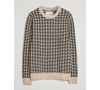 GANT Two Tone Textured Knitted Crew Neck Charcoal Grau S