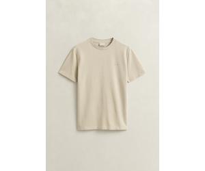 GANT - Two-Toned Piqué T-Shirt oat beige - Gr. - XL