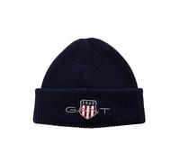 GANT Unisex Archive Shield Cotton Beanie-Mütze, Marine, Einheitsgröße EU