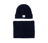 GANT Unisex Beanie Scarf Gift Set, Evening Blue, OneSize