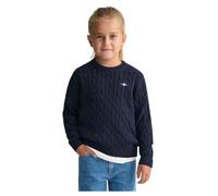 GANT Unisex Kinder Cotton Cable Shield Crew Pullover