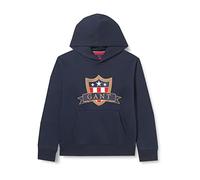 GANT Unisex Kinder D1 Banner Shield Hoodie Kapuzenpullover, Evening Blue, 176