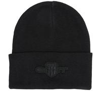 GANT Unisex Tonal Shield Badge Beanie-Mütze, Schwarz, Einheitsgröße EU