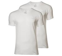 GANT Herren T-Shirt, 2er Pack - V-NECK T-SHIRT 2-PACK, V-Ausschnitt, kurzarm, Cotton Weiß S