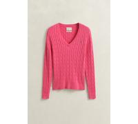 GANT - V-Neck Pullover mit Zopfmuster - Gr. - XL