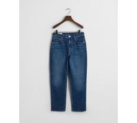 GANT - Verkürzte Jeans mit geradem Bein dark blue broken in - Gr. - 32