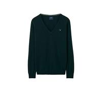 GANT Women's V Neck Wool Sweater Green in Size Medium
