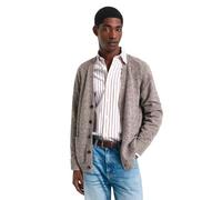 GANT Herren Mouliné Strickjacke aus Wollmix (M) Braun MELANGE