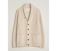 Gant Wool/Cotton Ribbed Shawl Collar Cardigan Light Beige Beige XL