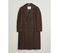 Gant Wool Double Breasted Belted Coat Black Brown Braun L