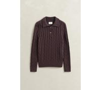 GANT - Zopfstrick Pullover aus Baumwolle deep brown - Gr. - M