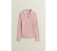 GANT - Zopfstrick Pullover aus Baumwolle refined pink - Gr. - S