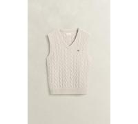 GANT Herren Zopfstrick Pullunder aus Lambswool (M) CLAY BEIGE