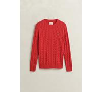 GANT - Zopfstrick Rundhalspullover aus Baumwolle rose red - Gr. - XXXL