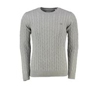 Gant Cable Pullover M Grey Melange