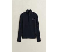 GANT - Zopfstrick-Troyer aus Stretch-Baumwolle evening blue - Gr. - L