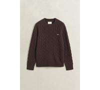 GANT - Zopfstrickpullover aus Lambswool DEEP BROWN - Gr. - XL