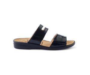 Ganter Bequeme Pantoletten für Damen, schwarz, Größe 38 ½ EU / 5,5 UK