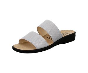 Ganter Bequeme Pantoletten für Damen, silber, Größe 37 ½ EU / 4,5 UK