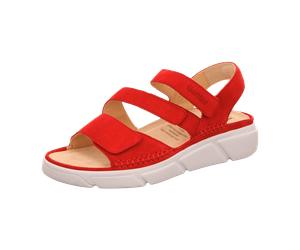 Ganter Bequeme Sandalen für Damen, rot, Größe 42 EU