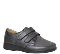 Ganter Karin 0-205760 Anthrazit (Grau) - Slipper mit loser Einlage - Damenschuhe Bequeme Ballerina / Slipper, Grau, leder (pearlcalf) für Damen, grau, Gr. 38 EU