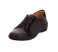 Ganter Damen SENSITIV Helga-H Derbys, Schwarz (schwarz 0100)