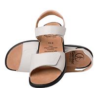 Ganter Damen Sonnica - E, klittenbandsandalen Sandale, Milk, 36 EU Schmal