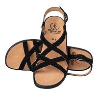 Ganter Damen Sonnica - E, mit Druckknopf Sandale, Schwarz, 35 EU Schmal