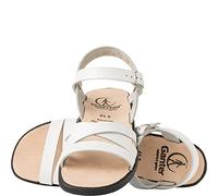 Ganter Damen Sonnica-e Offene Sandalen mit Keilabsatz, Weiß, 36 EU Schmal