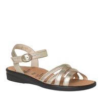 Ganter Damen Sonnica Sandale, Platin, 44 EU X-Schmal