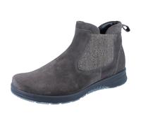 GANTER Gloria G Damen Stiefeletten grau antrazit/ Casualvelour-Leder