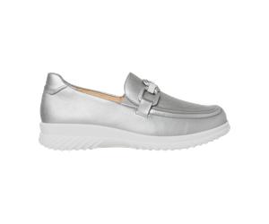 Ganter Heike Slipper silver für Damen, Größe 40 EU / 6,5 UK