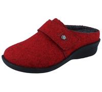 GANTER Hera H Damen Hausschuhe Clogs rot red/ antrazit Merino Textil