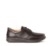 Ganter Herren Schnürhalbschuhe Sensitiv Kurt K – Calf-Glattleder Espresso Braun Gr. 44 (UK 9,5)