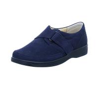 Ganter Waldläufer Hanin 348502-194 Notte (blau) - Slipper mit loser Einlage - Damenschuhe Bequeme Ballerina / Slipper, Blau, leder (tago) für Damen, blau, Gr. 38 EU