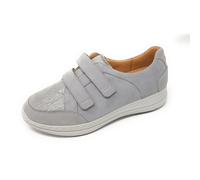 female Sportliche Slipper grau 40,5