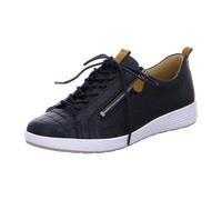 GANTER SENSITIV Klara K Schnürhalbschuhe schwarz/hazel Woven/Samtziege UK 7 Schwarz, Braun Damen