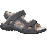 Ganter Ledersandale Giovanni (rustikales, grob genarbtes Leder, Wechselfußbett) dunkelgrau Herren, Größe Euro (US) 43 (10)