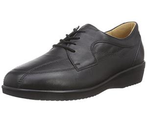 Ganter SENSITIV INGE, Weite I, Damen Derby Schnürhalbschuhe, Schwarz (schwarz 0100), 36 EU (3.5 Damen UK)