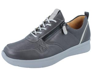 GANTER Sensitiv Kira K Damen Schnürhalbschuh grau antrazit Softcalf Glattleder