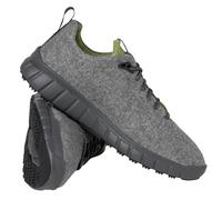 Ganter Sneaker Evo Merinowolle (Merino-Walkloden für guten Klimakomfort) graphitgrau/kiwi Damen, Größe Euro (US) 39 (8,5)
