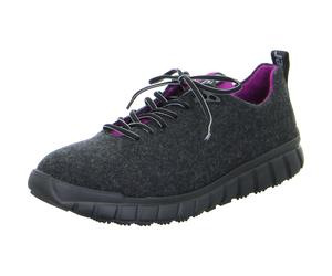 Ganter Sneaker Evo Merinowolle (Merino-Walkloden für guten Klimakomfort) schwarz/schwarz/pink Damen, Größe Euro (US) 38 (7,5)