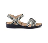 Ganter Sonnica Sandalette offwhite leo für Damen, animal, Größe 38 ½ EU / 5,5 UK