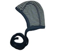 Ganzjahres Babymütze für Neugeborene für Drinnen Draußen marine gestreift 74/80