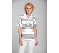 T-Shirt CLARINA "HEINRICH", Damen, Gr. 38, weiß, Obermaterial: 100% Baumwolle., comfort fit, hoch geschlossener Ausschnitt, Kurzarm, Shirts, Pima Cotton Interlock (27231964-38) weiß
